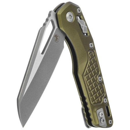 Microtech MSI S/E OD Green Frag Aluminum, Apocalyptic M390MK by Tony Marfione (210-10APFROD)