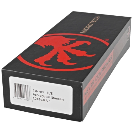 Nóż automatyczny OTF Microtech Cypher II D/E Black Aluminium, Apocalyptic M390MK by Deryk Munroe i Tony Marfione (1242-10AP)