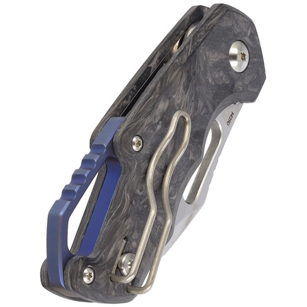 Nóż składany MKM Isonzo Clip Point Marbled Carbon Fiber, Satin M390 by Jesper Voxnæs (MK FX03M-3CM)