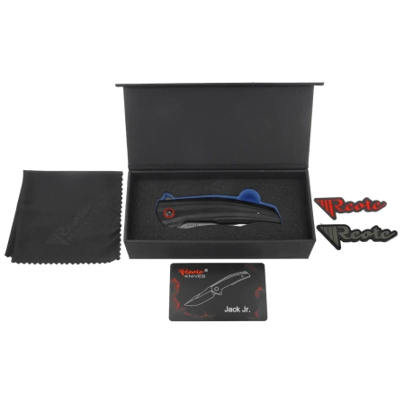 Reate Jack Jr. Knife Black Aluminium, Satin S30V (Jack Jr. BKAL SAT RDAL)