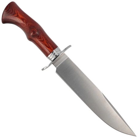Muela Cherokee-19R Red Pakka Wood Knife, Satin X50CrMoV15