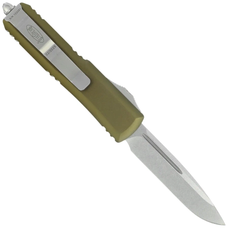 Microtech UTX-85 S/E OTF Knife OD Green Aluminium, Stonewashed M390 (231-10OD)