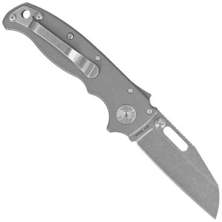 Nóż składany Demko AD20.5 Shark Foot Smooth Titanium, Stonewashed CPM 20CV by Andrew Demko (205-20CV-TI-SF)