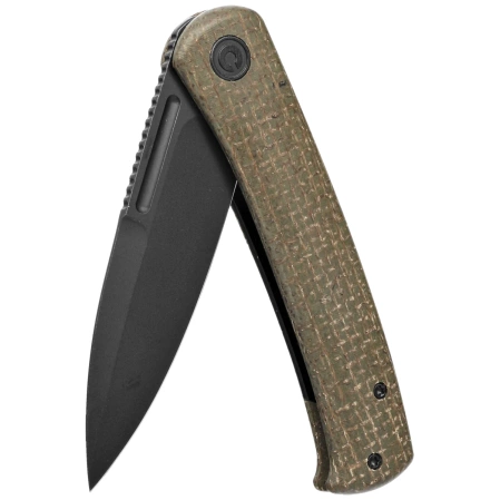 Nóż składany Civivi Caetus Green Burlap Micarta, Black Stonewashed 14C28N (C21025C-3)