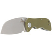 Kubey Knife Karaji Green G10, Bead Blasted D2 (KU180D)