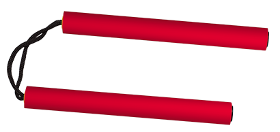 Nunchaku treningowe Martinez Albinox Training Nunchacks Red Foam (39807)