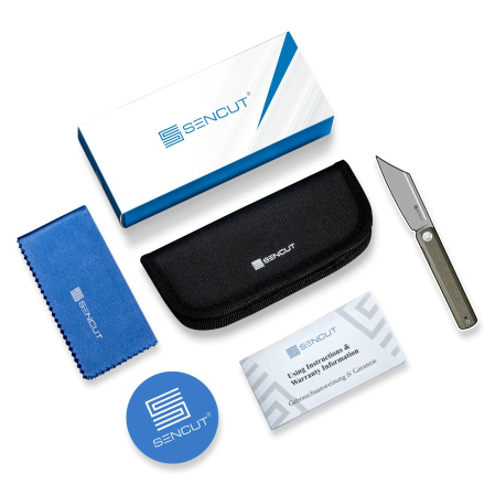 Sencut Cybrix Blue Aluminum, Satin 9Cr18MoV (S23098A-4)