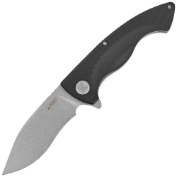 Nóż składany Kubey Timberwolf KU208D Black G10, Stonewashed 14C28N