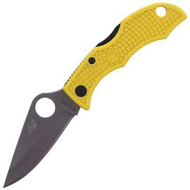 Spyderco Ladybug 3 Salt FRN Yellow Plain knife (LYLP3)