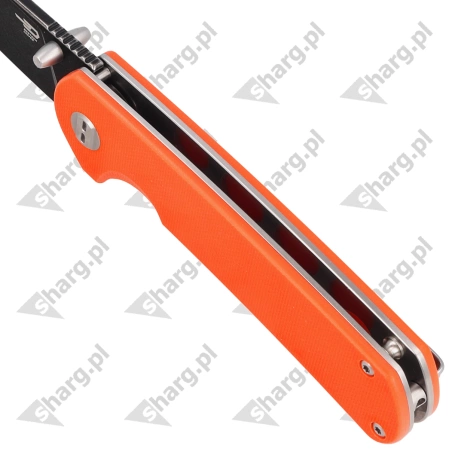 Nóż składany Bestech Sledgehammer Orange G10, Black Stonewashed D2 (BG31A-2)