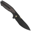 Remette Kingfisher Knife Black Titanium/Copper Carbon Fiber, Black DLC M390 (RTKF5)
