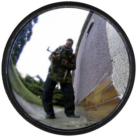 ESP Tactical Mirror Ø 92mm for Expandable Baton, holder (BMO-03 / BMH-03)