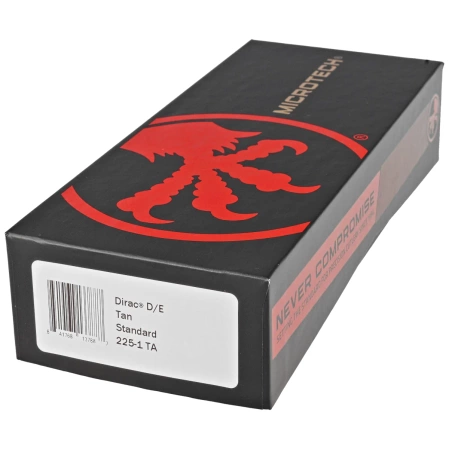 Nóż automatyczny OTF Microtech Dirac D/E Tan Aluminium, Black M390 by Tony Marfione (225-1TA)