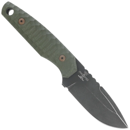 Fox KS OD Green G10, Top Shield Antracite Stonewashed Niolox by GZ Tactical Knives (FX-627 G10OD)