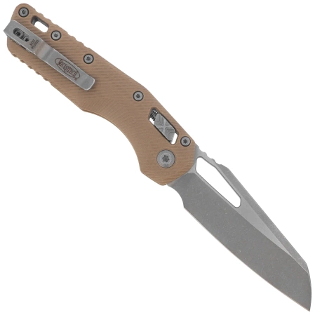 Nóż składany Microtech MSI S/E Tan Fluted G10, Apocalyptic M390MK by Tony Marfione (210-10APFLGTTA)