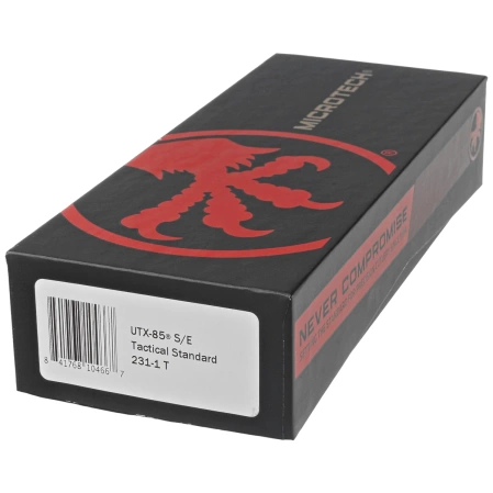 Microtech UTX-85 S/E OTF Knife Black Aluminum, Black M390 (231-1T)