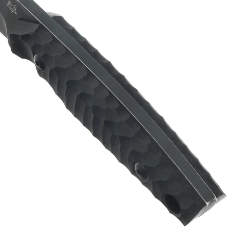 Nóż Fox KS Black G10, Top Shield Antracite Stonewashed Niolox by GZ Tactical Knives (FX-627 G10B)