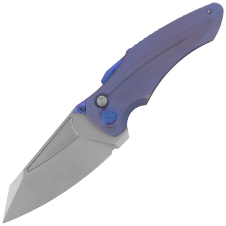 Nóż składany Kubey Sumo Blue Titanium, Stonewashed CPM 20CV by Jake Hoback (KB400C)
