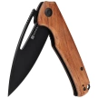 Sencut Mims Guibourtia Wood, Black Stonewashed 9Cr18MoVS knife (S21013-4)