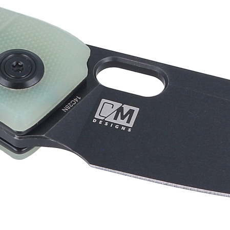 Nóż składany Kubey Hyde Jade G10, Dark Stonewashed 14C28N by Colin Maisonpierre (KU2104C)