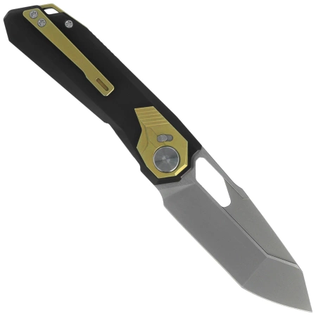 Nóż składany Remette RT-Peregrine Falcon Brown/Gold Titanium, Hand Grinding Pearlescent M390 (RTT1-BX)