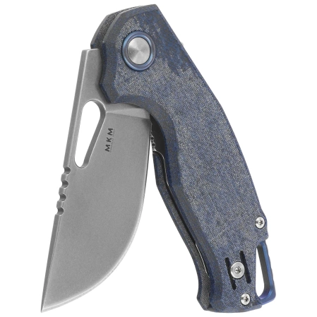 Nóż składany MKM Vincent Denim Canvas Micarta, Stonewashed MagnaCut by Jesper Voxnaesi (MK VCM-DC)