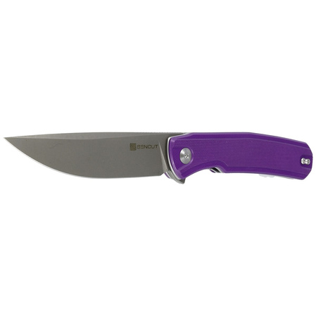 Sencut Knife Scitus Purple G10, Gray Stonewashed D2 by Ostap Hel (S21042-2)