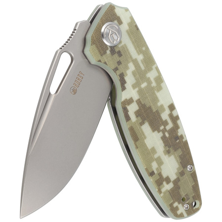 Kubey Knife Tityus Camo G10, Bead Blasted D2 (KU322K)
