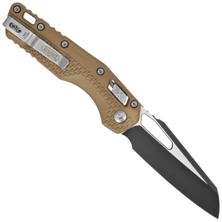 Nóż składany Microtech MSI S/E Ram-Lok Dark Earth Tri-Grip Polymer, Black/Bead Blasted M390MK by Tony Marfione (210T-1PMDE)