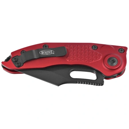 Nóż automatyczny Microtech Stitch-A S/E Merlot Aluminium, Black M390 by Borka Blades and Tony Marfione (169-1MR)