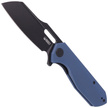 Kubey Atlas Knife Blue G10, Dark Stonewashed 14C28N by Jelly Jerry (KU328B)