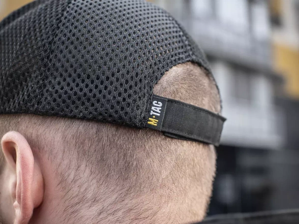 Czapka z daszkiem M-Tac Mesh Flex Rip-Stop, Black (40569002)