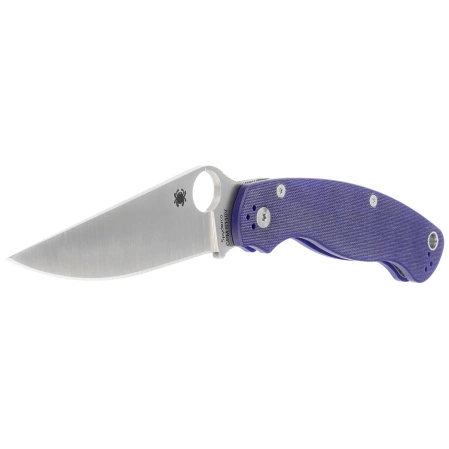 Spyderco Military 2 Dark Blue G10, Satin CPM S110V Plain by Sal, Eric Glesser Knife (C36GPDBL2)
