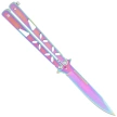 Nóż motylkowy Third Decor Habitat Balisong Rainbow Stainless Steel, Rainbow 420 (K2450)