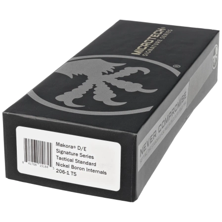 Nóż automatyczny OTF Microtech Makora Signature D/E Black DLC Aluminium/Black Inlays, Black DLC by Tony Marfione (206-1TS)
