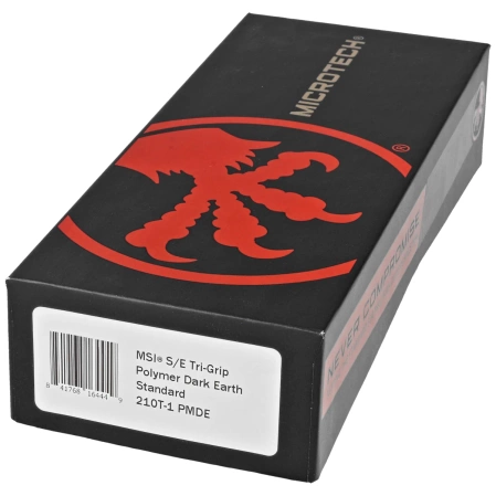 Microtech MSI S/E Ram-Lok Dark Earth Tri-Grip Polymer, Black/Bead Blasted M390MK by Tony Marfione (210T-1PMDE)