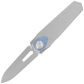Nóż składany Remette RT-Infinite Power Gray Titanium, Hand Grinding Pearlescent M390 (RTIP-T)