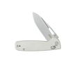 Kubey Bluff White G10, Sandblasted 14C28N by Garet Caronna (KU248G)