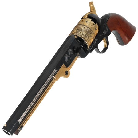 Pietta 1851 Colt Navy Yank Steel London Gettysburg Gold .44 (YAL44ST/GOLD/GTS)